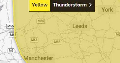 Thunderstorm warning issued for Manchester TODAY - but when will the rain stop? - www.manchestereveningnews.co.uk - Manchester