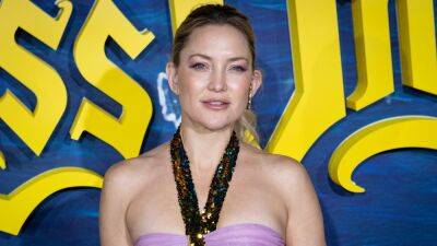 Kate Hudson Went Full Mermaidcore in a Lavender Bandeau and Sequins—See Pics - www.glamour.com - Madrid - county Bailey