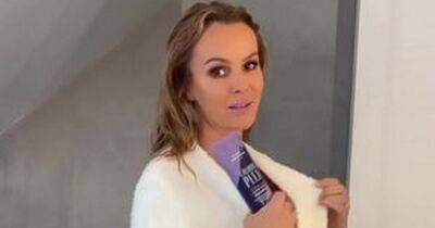 Amanda Holden suffers accidental wardrobe malfunction while whipping off dressing gown - www.dailyrecord.co.uk - Britain