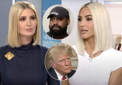 Kim Kardashian & Ivanka Trump Spotted Out At Lengthy Dinner Together -- Talking About Kanye? Or Donald?! - perezhilton.com - Beverly Hills - Adidas