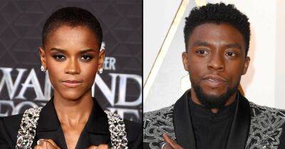 Letitia Wright - Victoria Alonso - Chadwick Boseman - Letitia Wright Pays Tribute to Chadwick Boseman With Her Sparkly Suit at ‘Wakanda Forever’ Premiere - usmagazine.com - Los Angeles - Argentina - Guyana