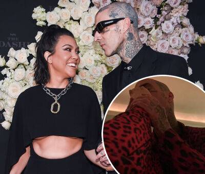Travis Barker Fuels Foot Fetish Rumors By Gushing About Kourtney Kardashian's ‘Angel Feet’ In New IG Pics - perezhilton.com - county King And Queen - county Travis