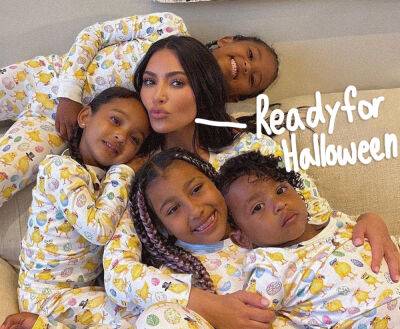 Kim Kardashian Shares Adorable Pics Of Her Kids Dressed Up As ‘90s Music Icons For Halloween! - perezhilton.com - Chicago