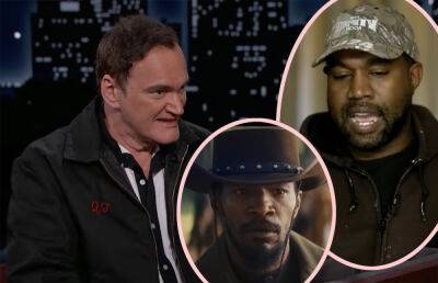 Piers Morgan - Quentin Tarantino - Jamie Foxx - Jimmy Kimmel Live - Franco Nero - Quentin Tarantino Blasts Kanye West's Claim He STOLE Django Unchained From Him! - perezhilton.com - county Morgan
