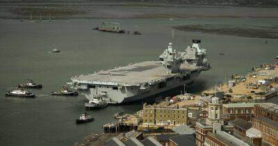 Elizabeth Queenelizabeth - Royal Navy warship HMS Prince of Wales heads to Scotland - dailyrecord.co.uk - Britain - Scotland - USA - city Portsmouth