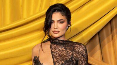 Kylie Jenner - Tiktok - Kylie Jenner Wore a Sheer, Lingerie-Inspired Spin on a Wrap Dress - glamour.com - county Blair