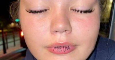 Woman horrified after accidentally having 'meow' tattooed on outside of lip - www.dailyrecord.co.uk - Sweden