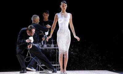 Bella Hadid ‘speechless’ after iconic fashion moment in spray-painted dress - us.hola.com