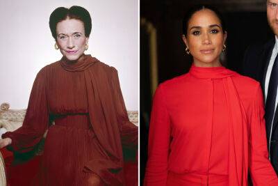 prince Harry - Meghan Markle - the late princess Diana - queen Elizabeth - Wallis Simpson - Royal Family - Misan Harriman - Meghan Markle photos draw comparisons to abdicated king’s wife Wallis Simpson - nypost.com - USA - Manchester