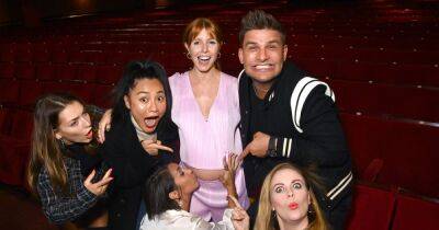 Stacey Dooley - Janette Manrara - Kevin Clifton - Craig Revel Horwood - Neil Jones - Max George - Joanne Clifton - Nancy Xu - Jowita Przystal - Strictly Come Dancing pals kiss Stacey Dooley's blossoming baby bump in sweet moment - ok.co.uk