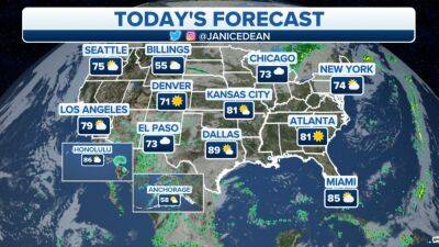 Cold front brings wet weather across the country - www.foxnews.com - Florida