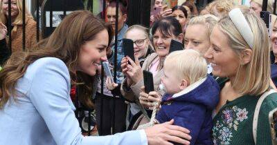 Kate Middleton - prince Louis - prince William - Kate Middleton coos over more babies after admitting son Louis is a ‘big boy now’ - ok.co.uk - Ireland - city Belfast