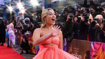 Florence Pugh - Florence Pugh Looks So Gorgeous in This Sheer Coral Gown It'll Make You Gasp—Pics - glamour.com - Britain