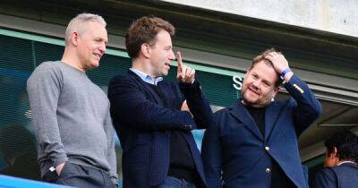 James Corden - Naomi Campbell - Thomas Tuchel - Reece James - Ted Lasso - Todd Boehly - Why West Ham celebrity James Corden was spotted with Todd Boehly ahead of Chelsea vs Wolves - msn.com - Britain - USA - city Stamford