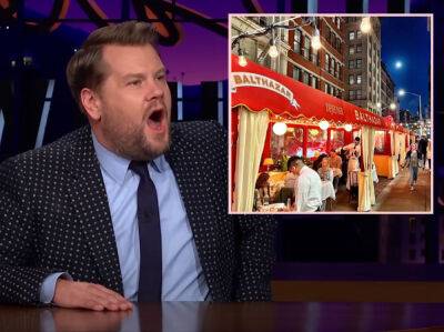 Feud Back On! James Corden Called A 'Phony' By Balthazar Owner After Claiming He 'Never Screamed At Anyone'! - perezhilton.com - Britain - New York