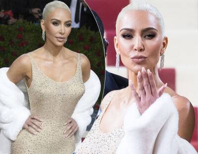 Marilyn Monroe - Kim Kardashian Was BEYOND Panicked After Gaining TWO Pounds Ahead Of Marilyn Monroe Moment At The Met Gala! - perezhilton.com - Beyond