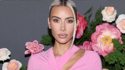 Kylie Jenner - Kim Kardashian - Kris Jenner - Paul Mitchell - Kim Kardashian Went Full Balenciaga Barbie in a Baby Pink Cutout Gown—See Pics - glamour.com - France - Los Angeles