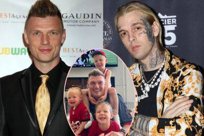 Nick Carter Shares Sweet Photo Cuddling His Three Children While Grieving Little Brother Aaron Carter's Death - perezhilton.com - London - USA - California - county Lancaster