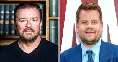 Ricky Gervais Reacts to James Corden Seemingly Stealing His Joke: I ’Feel Sorry for Him’ - www.usmagazine.com