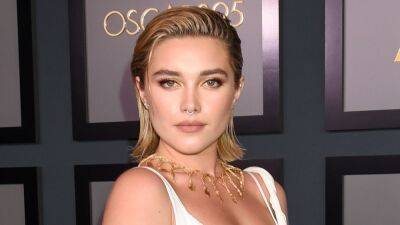 Florence Pugh - Florence Pugh Just Continued Her See-Through Dress Tour With a Polka Dot Gown—See Pics - glamour.com - Los Angeles - California - city Los Angeles, state California