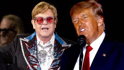 Elton John - Donald Trump - Disney+ Removes Donald Trump’s Closed Caption Reference From Elton John’s Concert After Technical Error - deadline.com