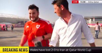 Sky News - Watch Wales fan give Sky News reporter hilarious X-rated response to Iran defeat in comical TV clip - dailyrecord.co.uk - Iran - Qatar