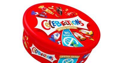 Celebrations to see major change as Bounty bars axed from chocolate tubs - www.dailyrecord.co.uk - Britain - Beyond