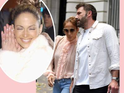 Jennifer Lopez Reveals SUPER Romantic Message Ben Affleck Engraved On Her New Engagement Ring - perezhilton.com