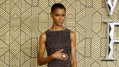 Alexander Macqueen - Letitia Wright - Letitia Wright Wore Hundreds of Crystals and a Panther Ring to the Wakanda Forever Premiere - glamour.com