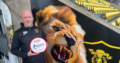 David Martindale - Livingston boss David Martindale donates Manager of the Month award to raise funds for charity - dailyrecord.co.uk