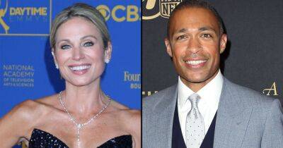 Amy Robach and T.J. Holmes Return to ‘Good Morning America’ Amid Relationship Speculation - www.usmagazine.com - New York - state Arkansas - Michigan