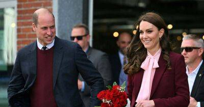 Prince William and Princess Kate Are All Smiles in Boston Hours After Harry and Meghan’s Explosive Netflix Trailer Drops - www.usmagazine.com - state Massachusets - Boston - Netflix