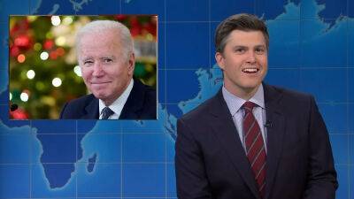 ‘SNL’: Weekend Update Takes Swipes At Joe Biden, Kyrsten Sinema, Donald Trump & Herschel Walker - deadline.com - Santa - Russia - Arizona - county Walker