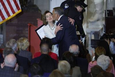 John Boehner Chokes Up As He Pays Tribute To Nancy Pelosi In Portrait Unveiling Ceremony - deadline.com - Washington