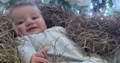Storm Huntley gets into Christmas spirit with adorable snap of baby Otis in 'manger' - www.dailyrecord.co.uk - Scotland
