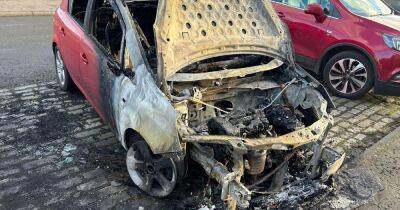 Two cars torched in Scots village firebomb attack as cops hunt blaze thugs - www.dailyrecord.co.uk - Scotland - county Livingston