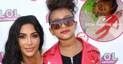 North West Uses Mom Kim Kardashian’s Beauty Products to Draw on 3-Year-Old Brother Psalm’s Face in Holiday Prank - www.usmagazine.com - Chicago