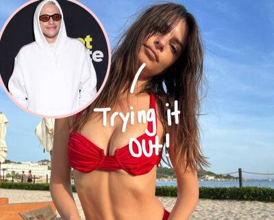 Emily Ratajkowski Joins Dating App After Pete Davidson Is Spotted Out With Co-Star -- And She Already Snagged Her First Match?? - perezhilton.com - New York - California - county Davidson