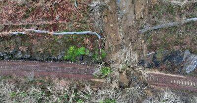Major Scots railway line set to reopen after 100 tonne landslide caused track damage - www.dailyrecord.co.uk - Scotland - county Major