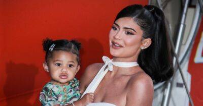 Kylie Jenner and Daughter Stormi Match in Custom Mugler Gowns for Christmas Eve - www.usmagazine.com