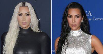 Kim Kardashian Confesses She Misses Her Platinum Blonde Hair Days After Dyeing Her Tresses Back Brown - www.usmagazine.com