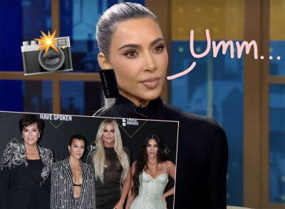 Kim Kardashian Accused By Fans Of Photoshopping Family Christmas Party Pics: 'I'd Like To See The Unedited Version' - perezhilton.com
