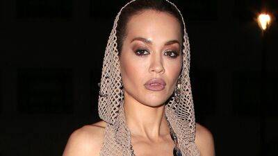 Rita Ora Wore a Completely Sheer Nude Mesh Gown With a Hood—See Pics - glamour.com - Britain - London