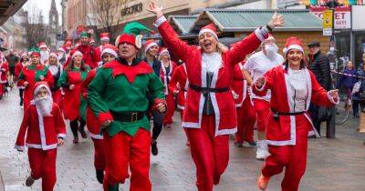 Red-y, set, go ho ho! as hundreds pound pavements for annual Perth Santa Run - dailyrecord.co.uk - Santa
