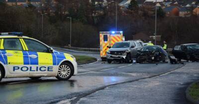 Woman and three children rushed to hospital after horror Falkirk crash - www.dailyrecord.co.uk - Scotland