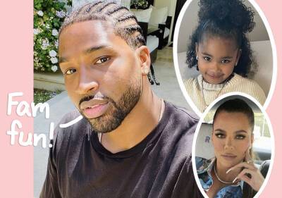 Tristan Thompson Shares Sweet Smiling Shot With Daughter True Following Paternity Problems - perezhilton.com - Indiana - county Kings - Sacramento, county Kings