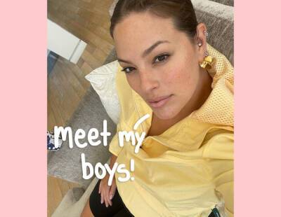 Ashley Graham Shares First Pic Of Twins AND Reveals Their Names In Beautiful Breastfeeding Post! - perezhilton.com