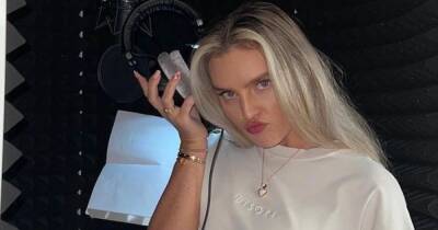 Little Mix's Perrie Edwards teases new solo music as she poses in recording studio - www.ok.co.uk - Dubai