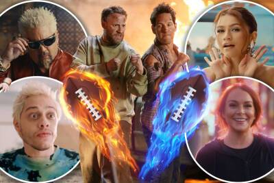 Kevin Hart - Scarlett Johansson - Charlie Puth - Megan Thee-Stallion - Colin Jost - Ewan Macgregor - Andy Richter - Hannah Waddingham - Super Bowl 2022: Full schedule of commercials to watch for - nypost.com - Italy