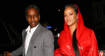 Rihanna Wraps Up Her Baby Bump in Red Dress for Date Night with A$AP Rocky - www.justjared.com - Santa Monica
